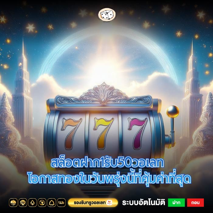 สล็อตฝาก1รับ50วอเลท โอกาสทองในวันพรุ่งนี้ที่คุ้มค่าที่สุด